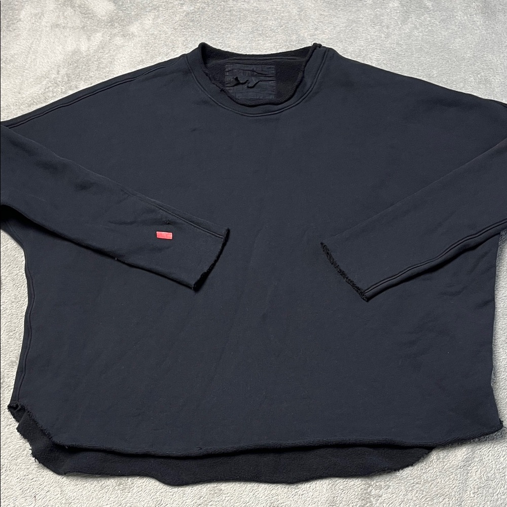 Frank & Eileen Anna Long Sleeve Capelet Pullover Sweatshirt Navy Blue Size XS